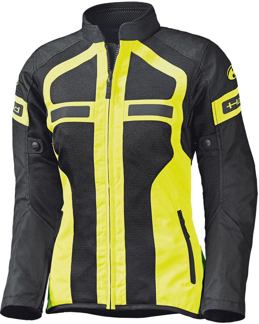 Held Tropic 3.0 Chaqueta textil de la motocicleta de las señoras - Negro Amarillo (XL)