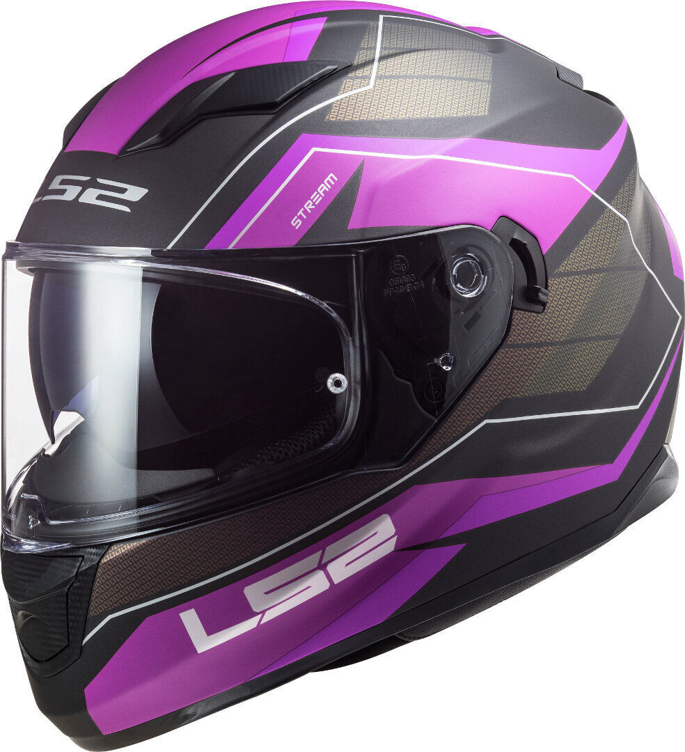 LS2 FF320 Stream Evo Mercury Casco - Lila (2XL)