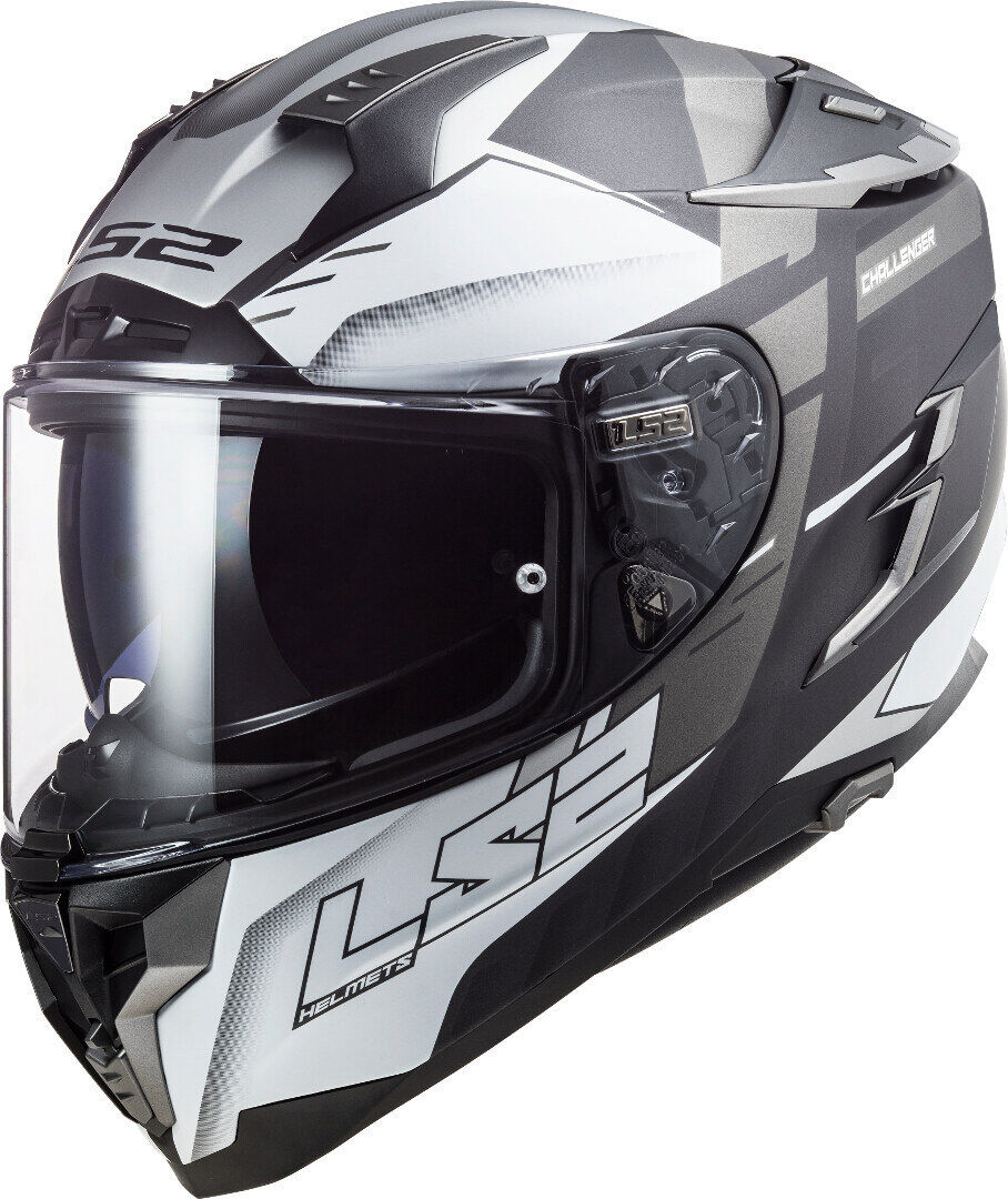 LS2 FF327 Challenger Allert Casco - Plata (XS)