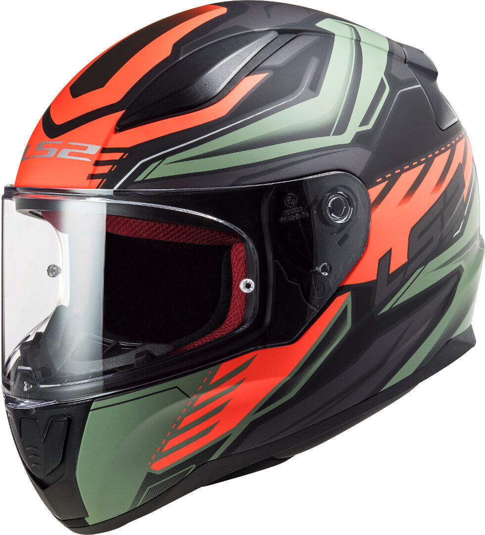 LS2 FF353 Rapid Gale Casco - Negro Verde (2XL)