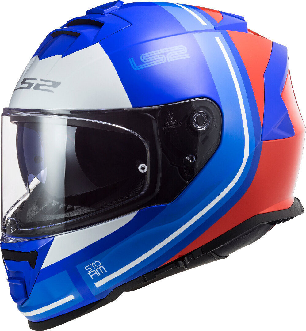 LS2 FF800 Storm Slant Casco - Rojo Azul (2XL)