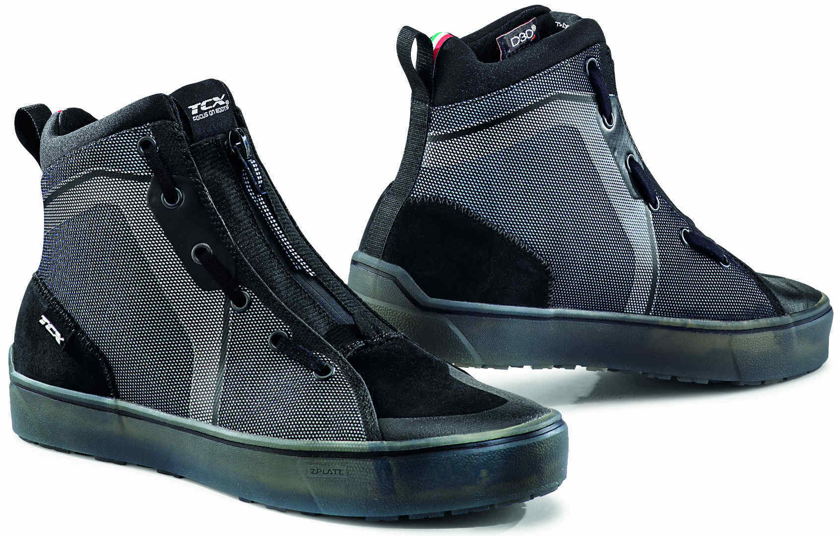 TCX Ikasu Zapatos de motocicleta impermeables - Negro Gris (42)