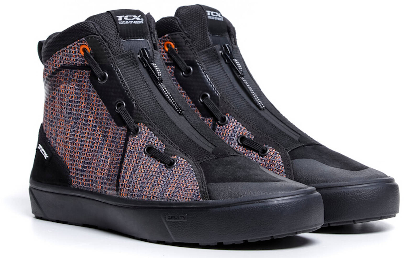 TCX Ikasu Air Zapatos de motocicleta - Negro Azul Naranja (40)