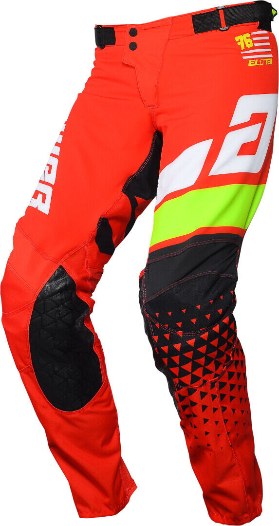 Answer Racing Answer Elite Korza Pantalones de Motocross - Blanco Rojo (32)