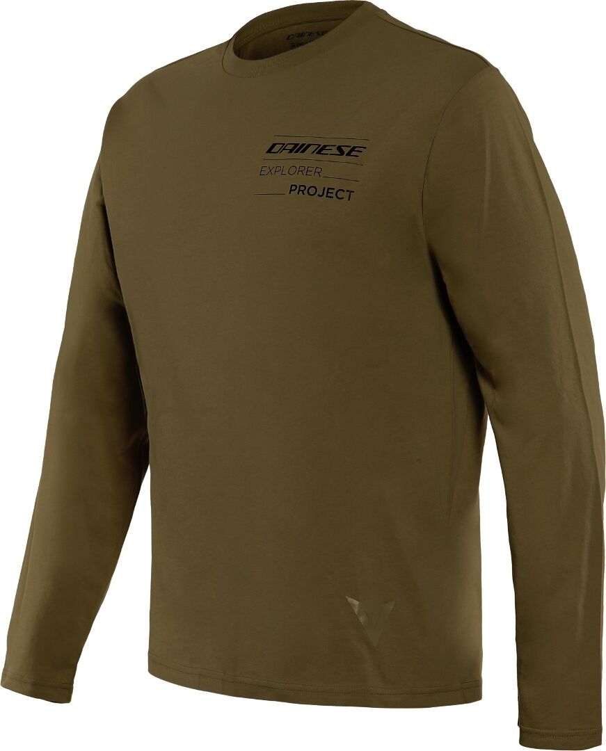 Dainese Adventure LS Camiseta - Negro Verde