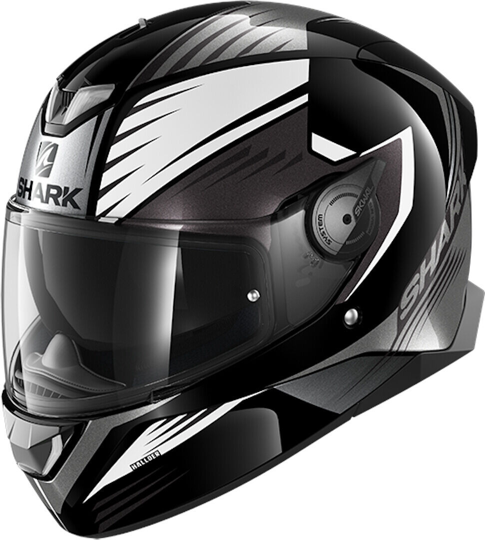 Shark Skwal 2 Hallder Casco - Negro Blanco (XL)