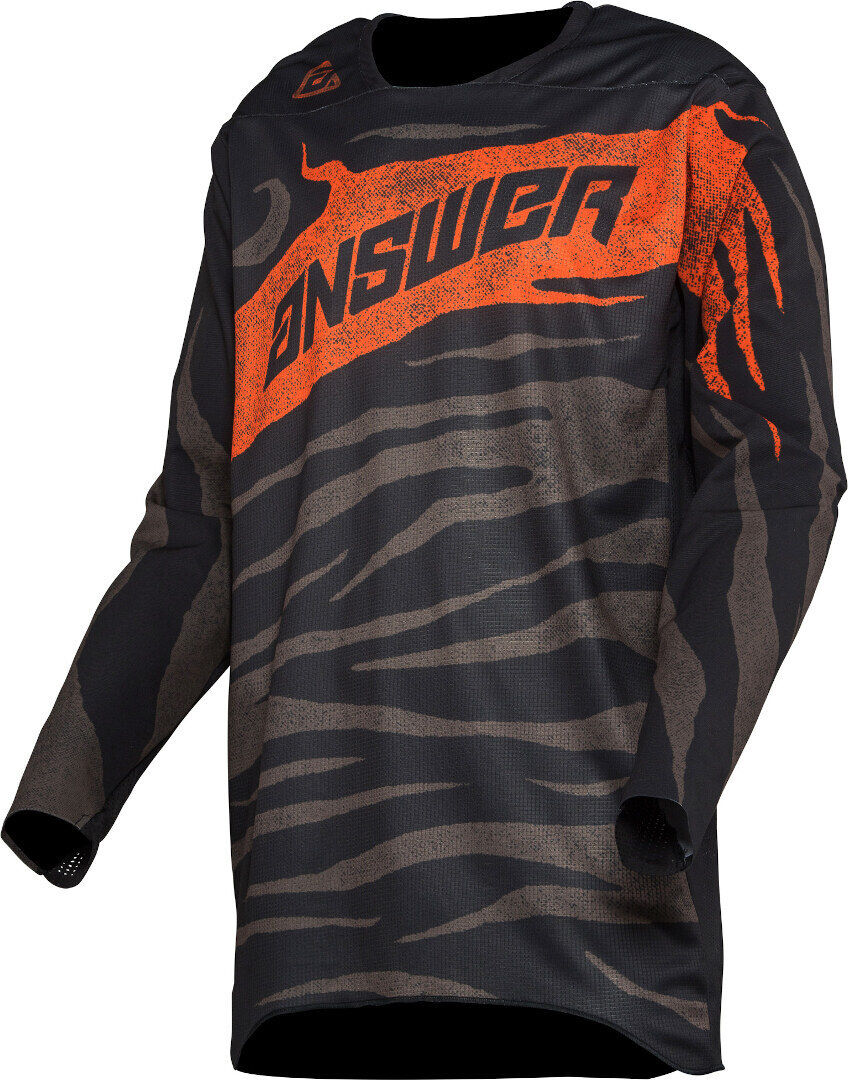 Answer Racing Answer Elite OPS Motocross Jersey - Negro Gris Naranja (L)