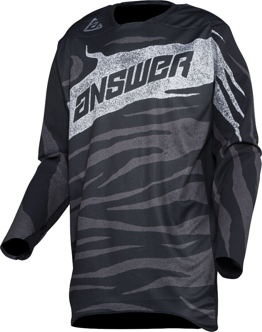 Answer Racing Answer Elite OPS Motocross Jersey - Negro Gris Blanco (2XL)