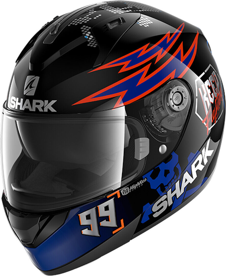 Shark Ridill 1.2 Catalan Bad Boy Casco - Negro Rojo Azul (XL)