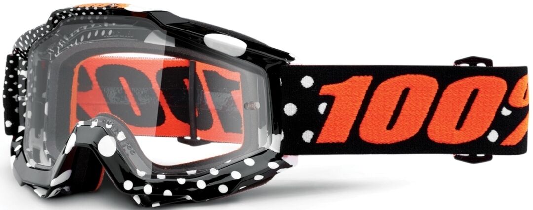 100% Accuri Gaspard Gafas de Motocross - Negro Naranja (un tamaño)