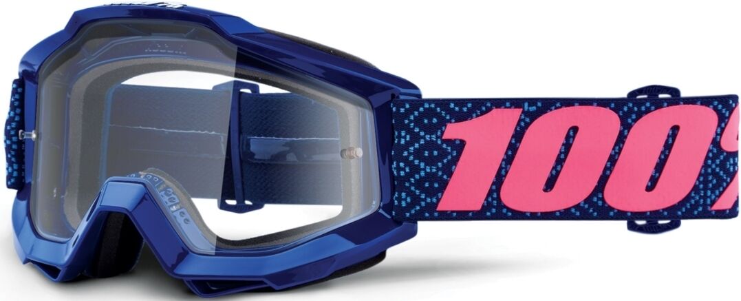 100% Accuri Futura Gafas de Motocross - Rosa Azul (un tamaño)