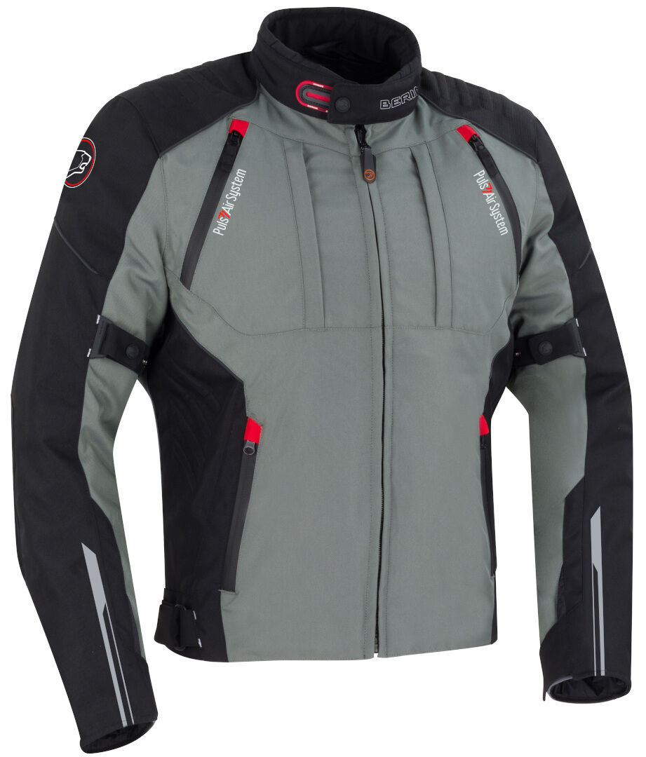 Bering Shamal Chaqueta textil de motocicleta - Negro Gris