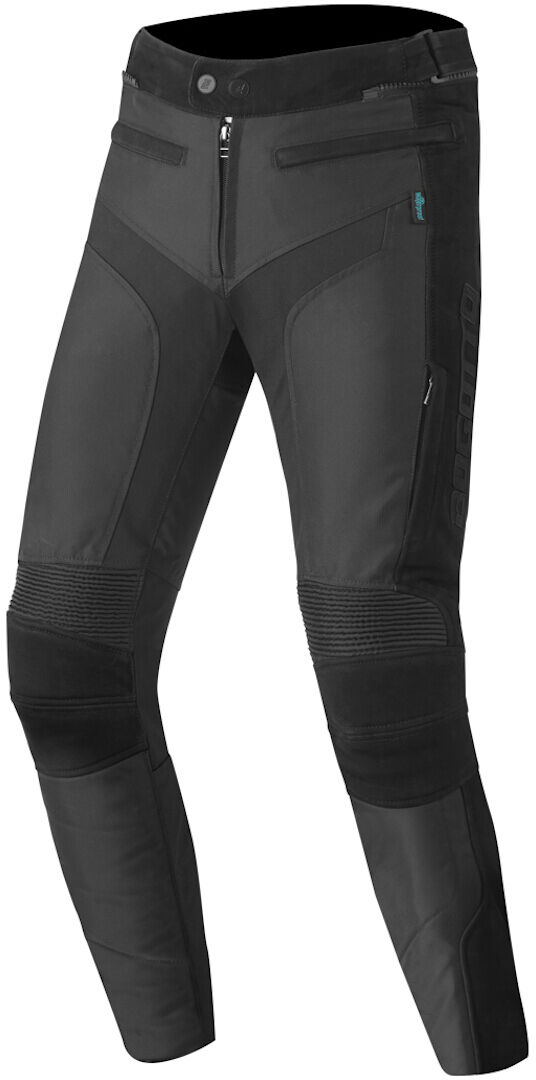 Bogotto Tek-M Cuero impermeable de la motocicleta / pantalones textiles - Negro (3XL)