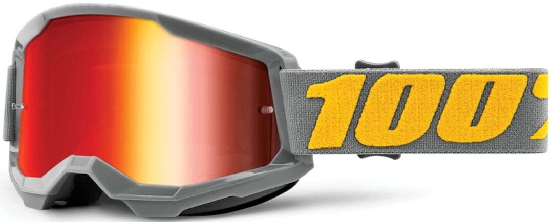 100% Strata II Extra Izipizi Gafas de Motocross - Gris (un tamaño)