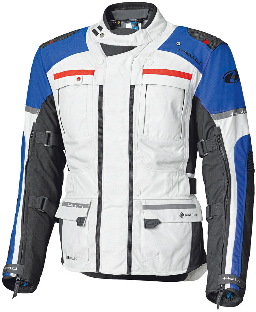 Held Carese Evo GTX Chaqueta textil de motocicleta - Gris Azul (S)