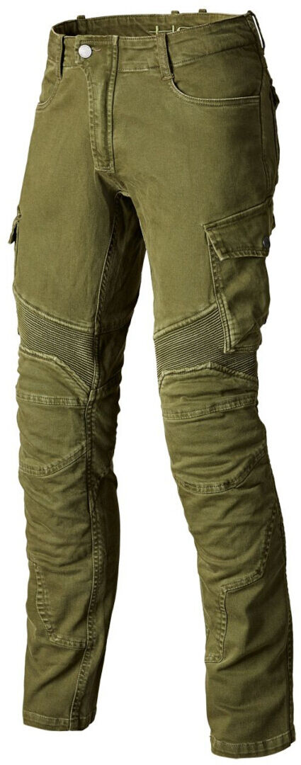 Held Dawson Pantalones textiles de motocicleta - Verde Marrón (40)