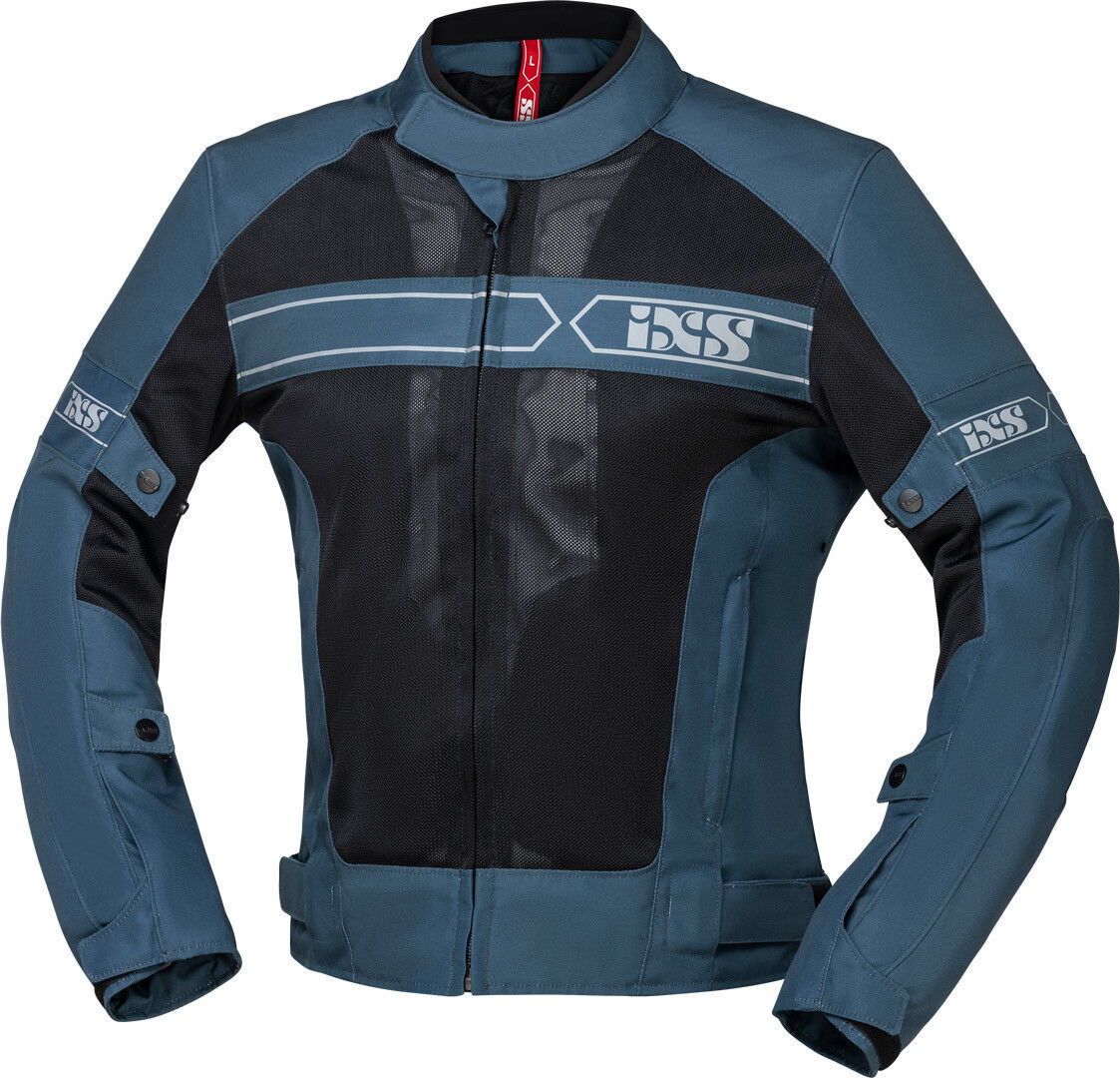 IXS Evo-Air Chaqueta textil de motocicleta - Negro Azul (L)