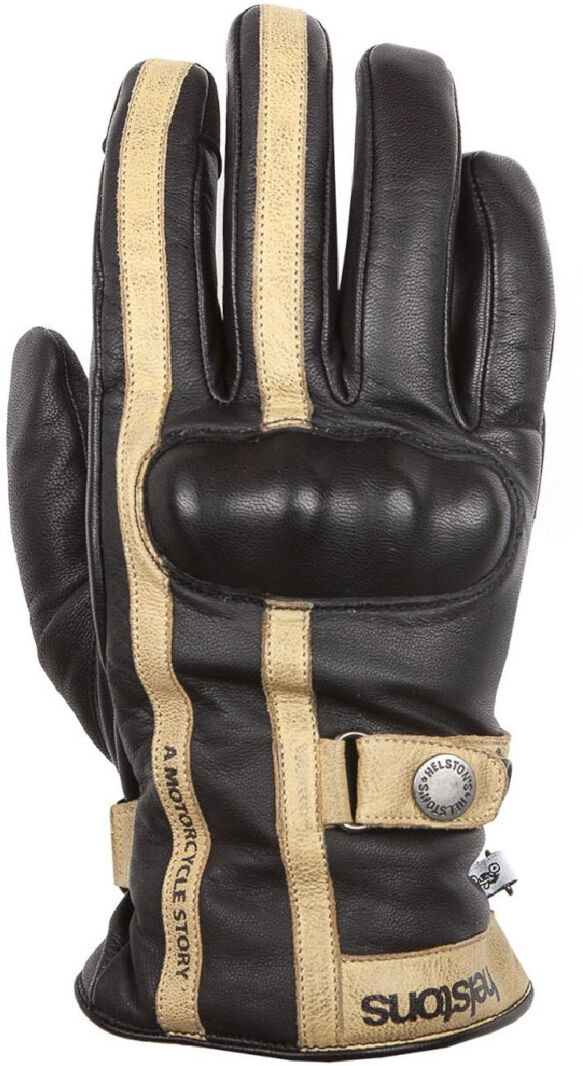 Helstons Burton Guantes de moto - Negro Beige (XL)