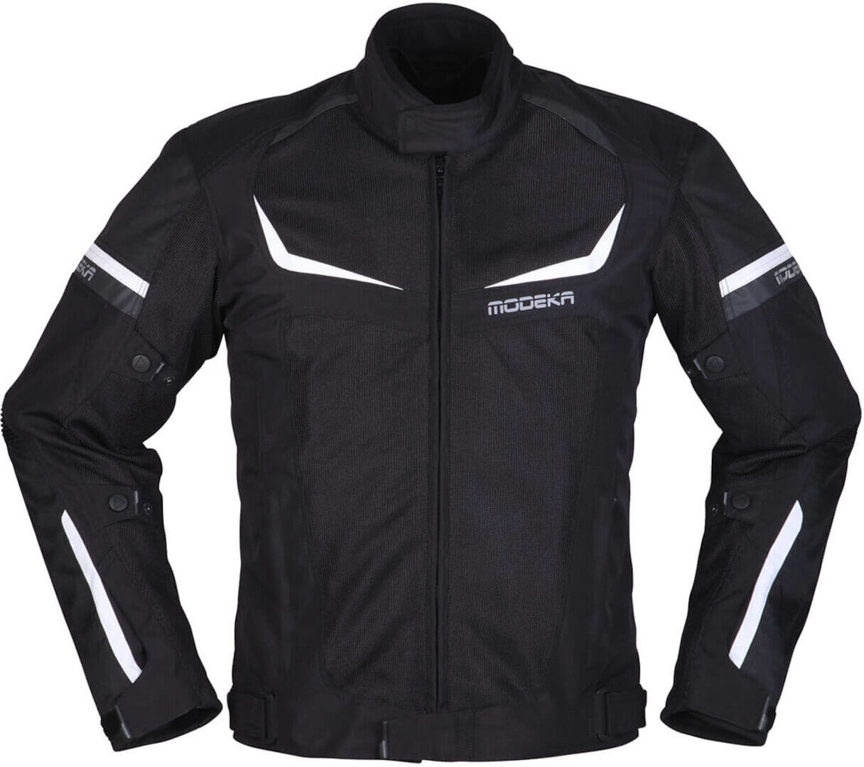 Modeka Yannik Air Chaqueta textil de motocicleta - Negro Blanco (M)