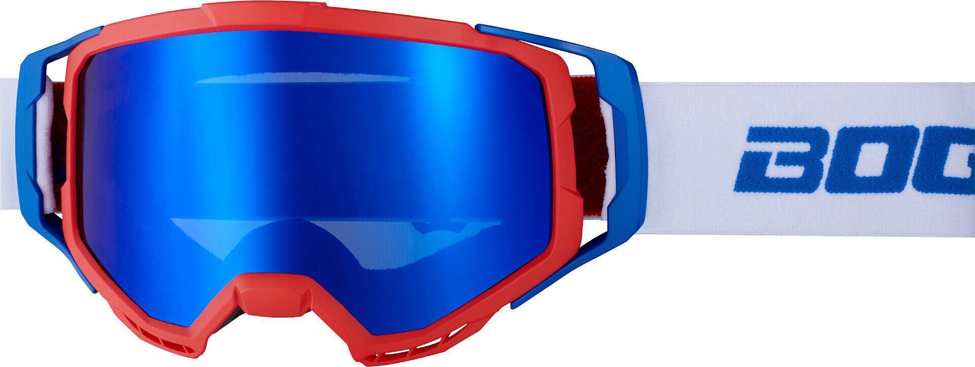 Bogotto B-1 Gafas de motocross - Blanco Azul (un tamaño)