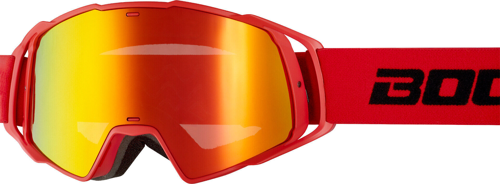 Bogotto B-Faster Gafas motocross - Negro Rojo (un tamaño)