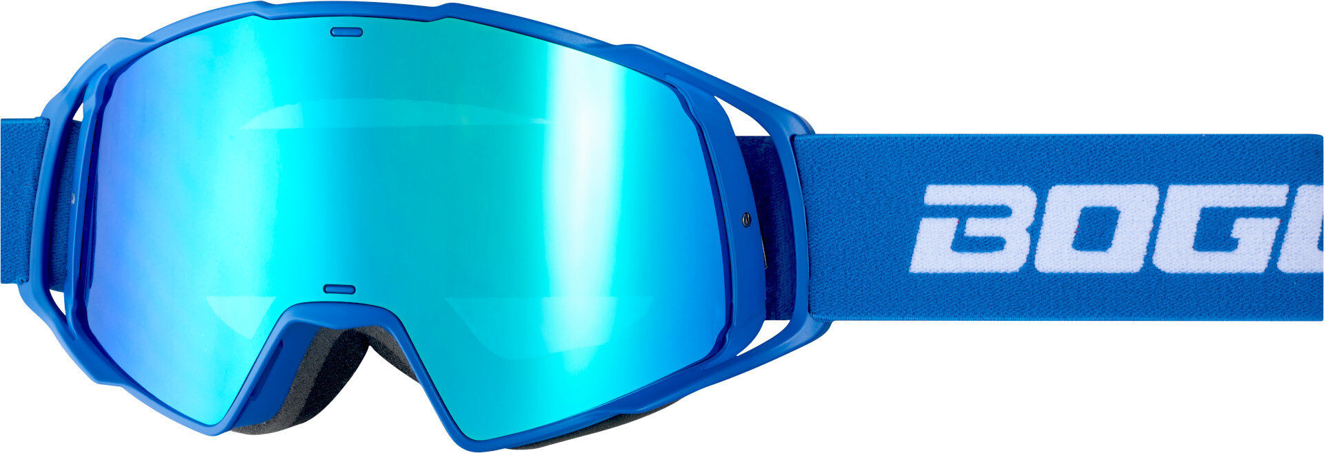 Bogotto B-Faster Gafas motocross - Blanco Azul (un tamaño)