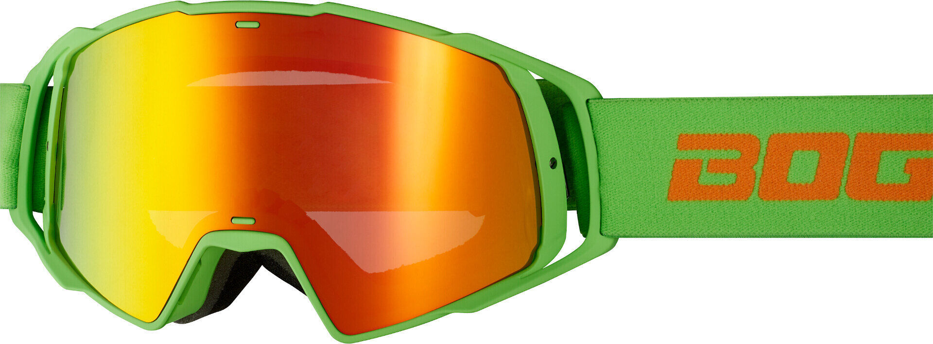 Bogotto B-Faster Gafas motocross - Verde Naranja (un tamaño)