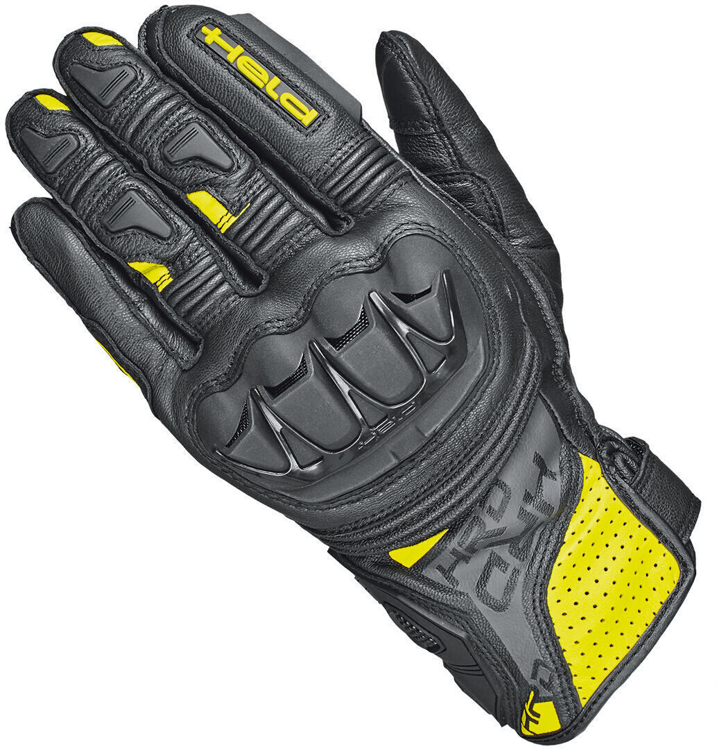 Held Kakuda Guantes de moto - Negro Amarillo (L)