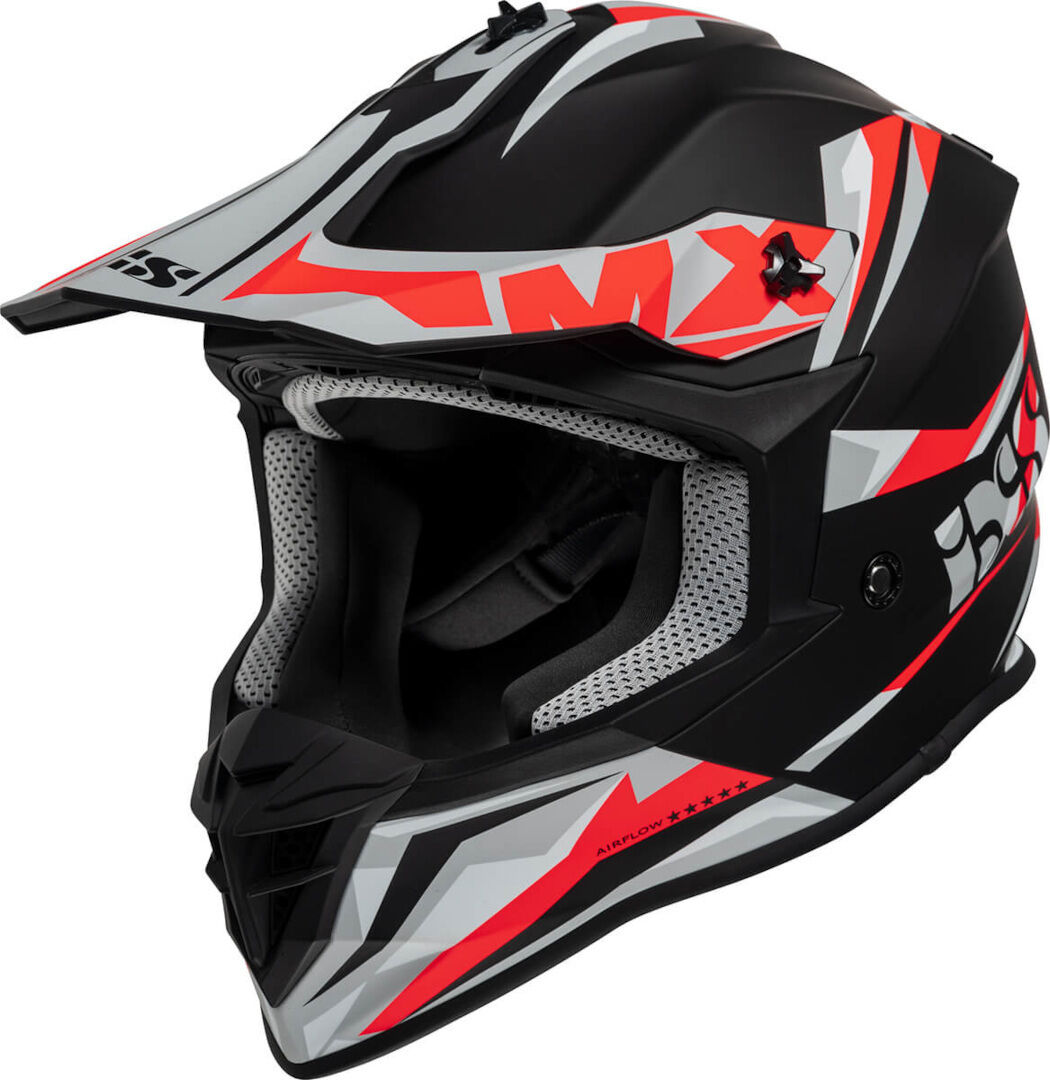 IXS 362 2.0 Casco de Motocross - Negro Blanco Rojo (2XL)