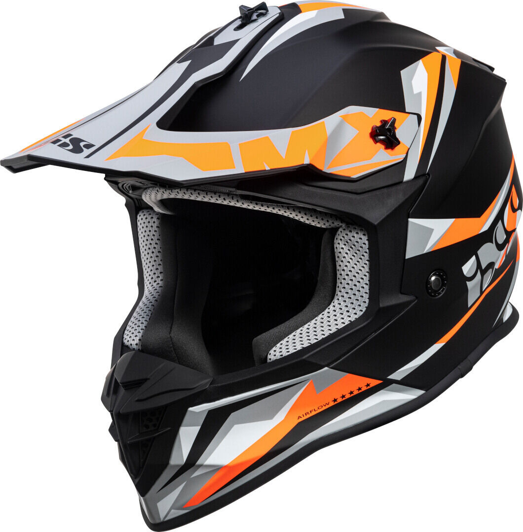 IXS 362 2.0 Casco de Motocross - Negro Naranja (XS)