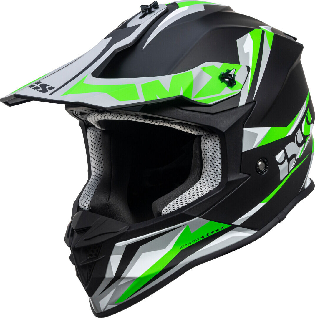 IXS 362 2.0 Casco de Motocross - Negro Verde (S)