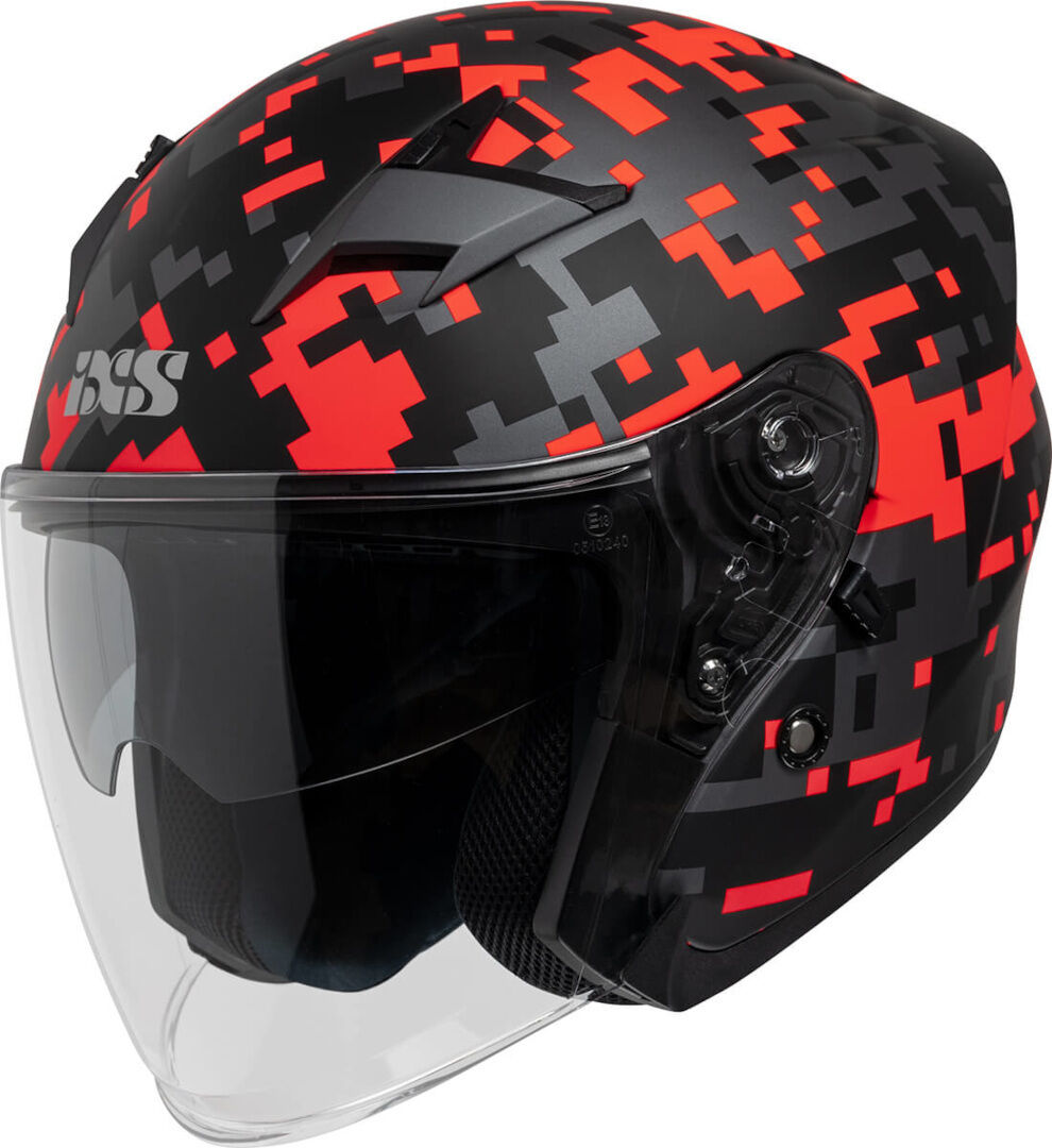 IXS 99 2.0 Casco Jet - Negro Rojo (XL)