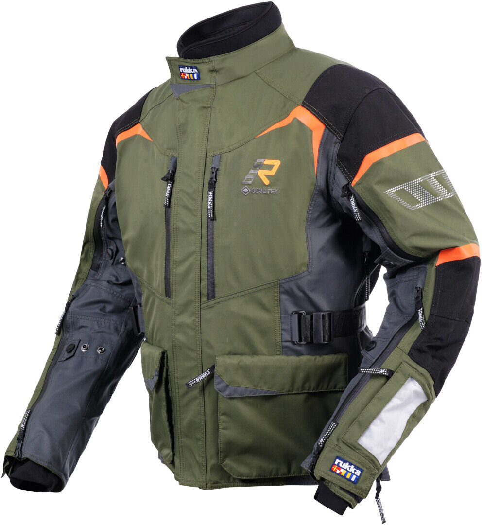 Rukka Rimo-R Chaqueta textil para motocicleta - Negro Verde (60)