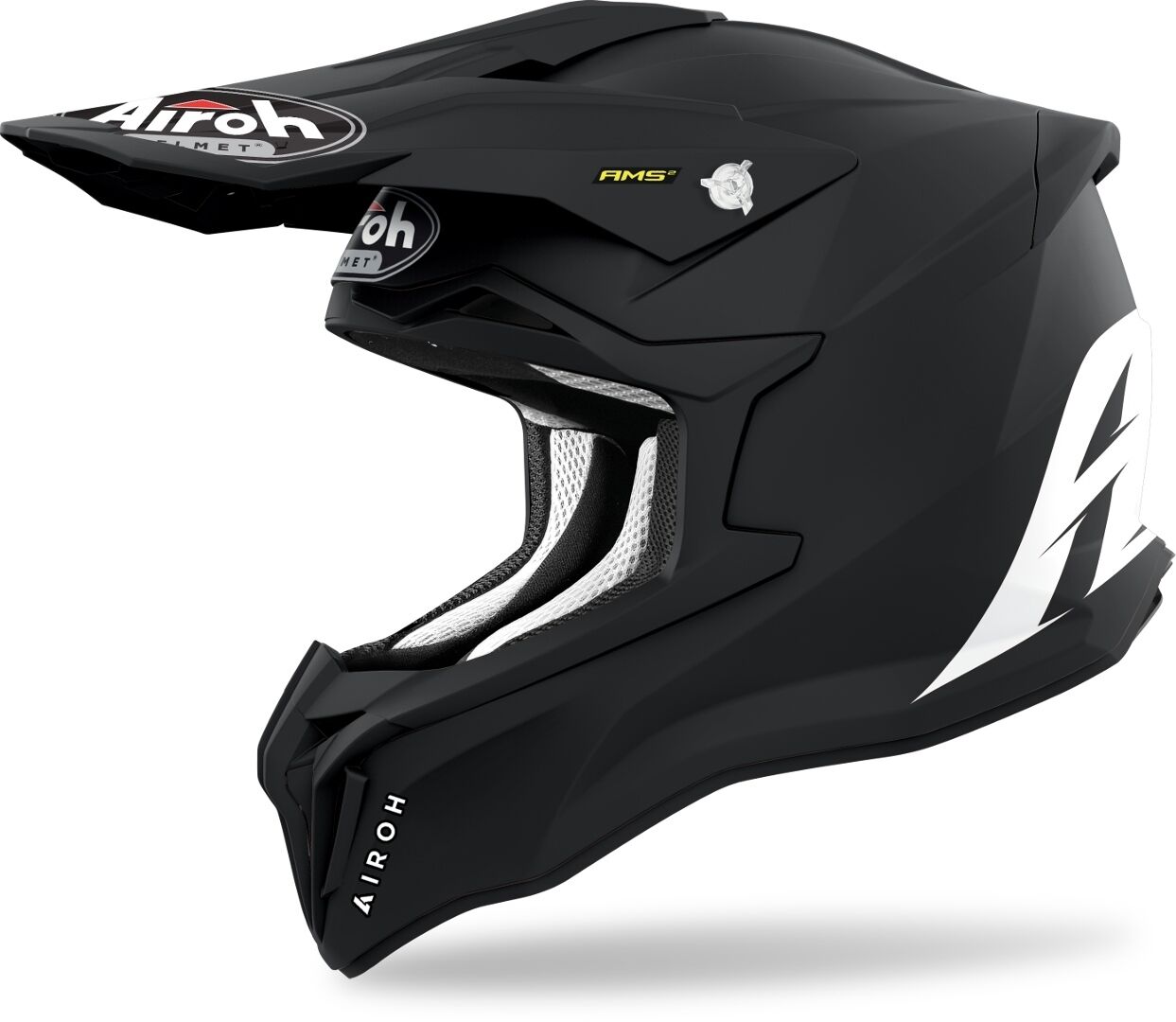 Airoh Strycker Color Carbon Casco de Motocross - Negro (XS)