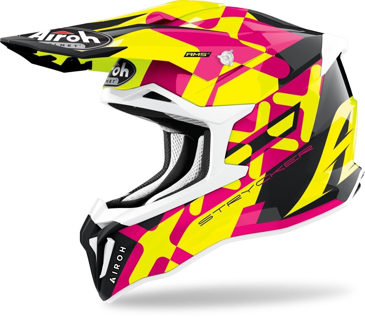 Airoh Strycker XXX Carbon Casco de motocross - Rosa (L)