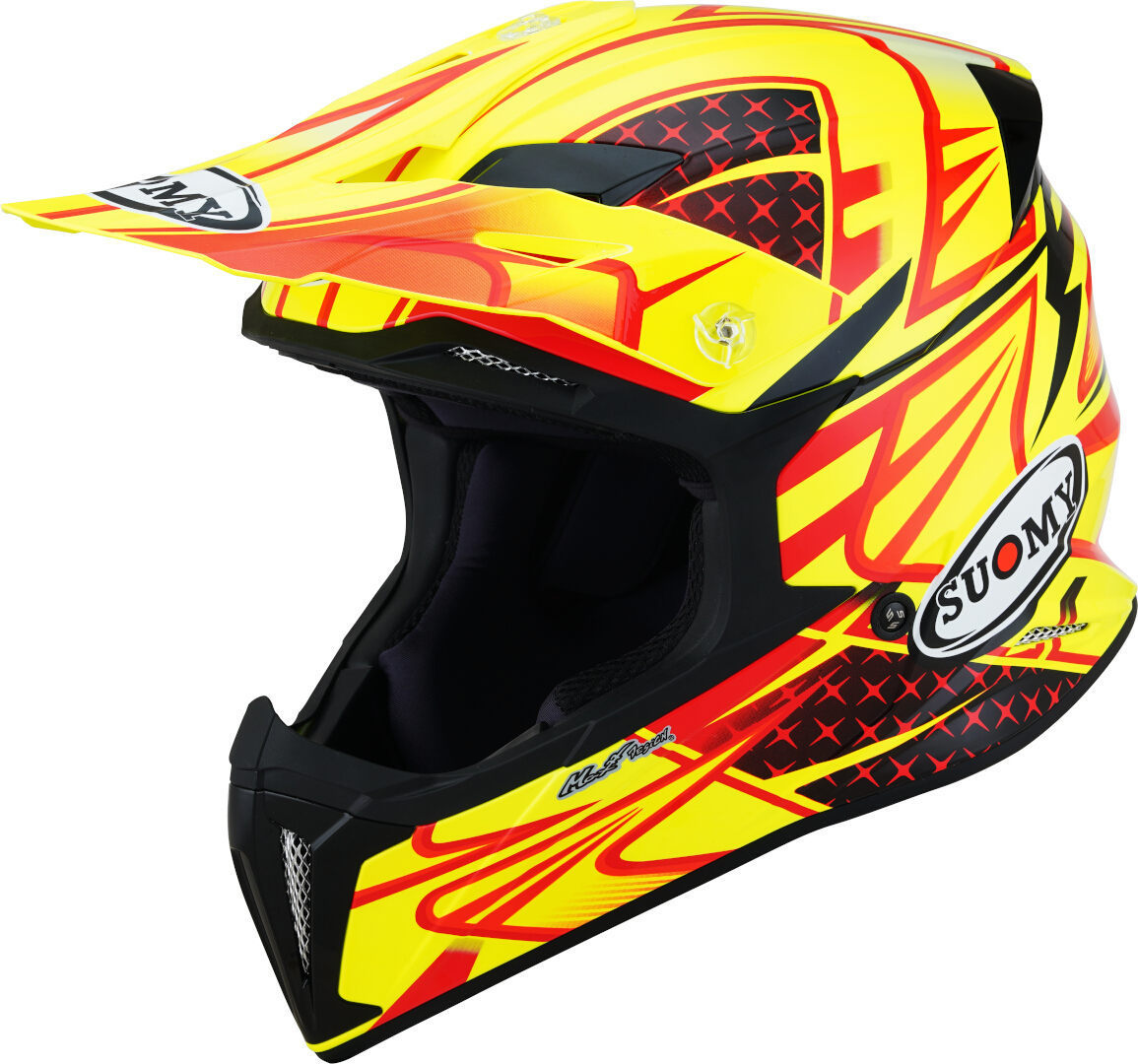Suomy X-Wing Duel Casco de Motocross - Rojo Amarillo (S)