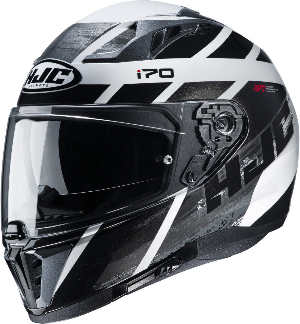 HJC i70 Reden casco - Negro Gris Blanco (2XL)