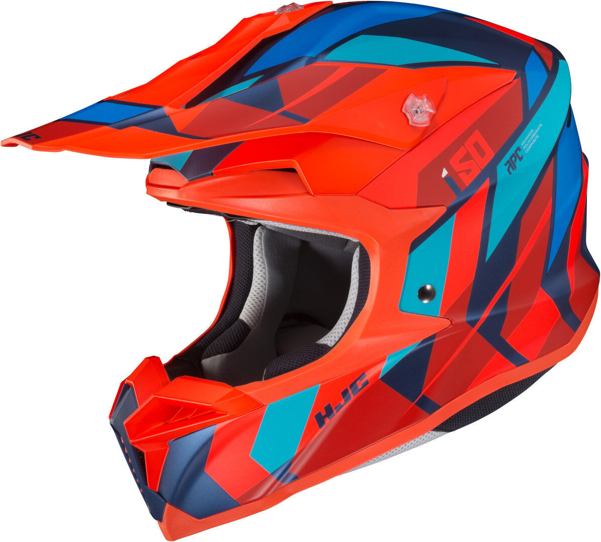 HJC i50 Vanish Casco de Motocross - Azul Naranja