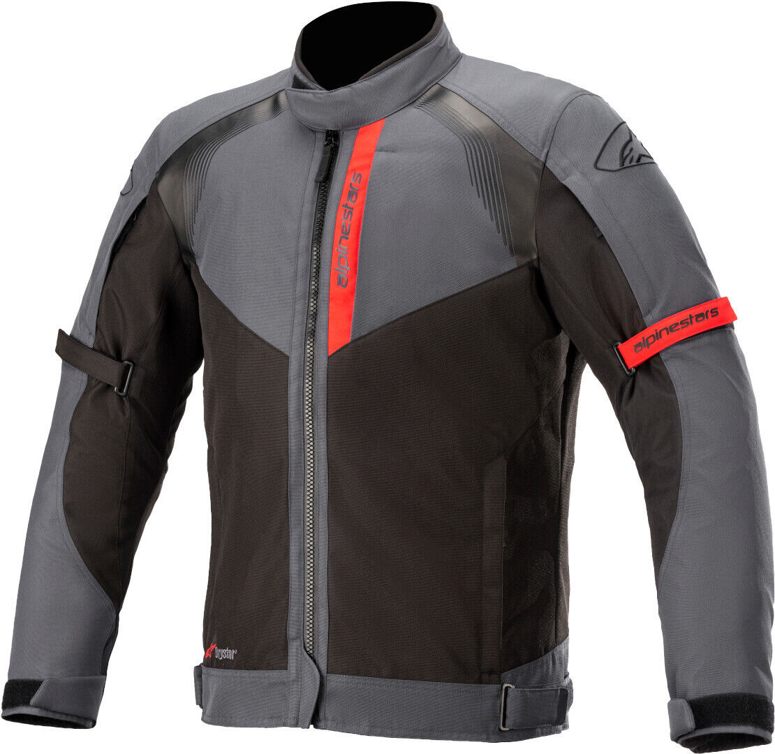Alpinestars Headlands Drystar Chaqueta textil de motocicleta - Negro Gris Rojo (3XL)