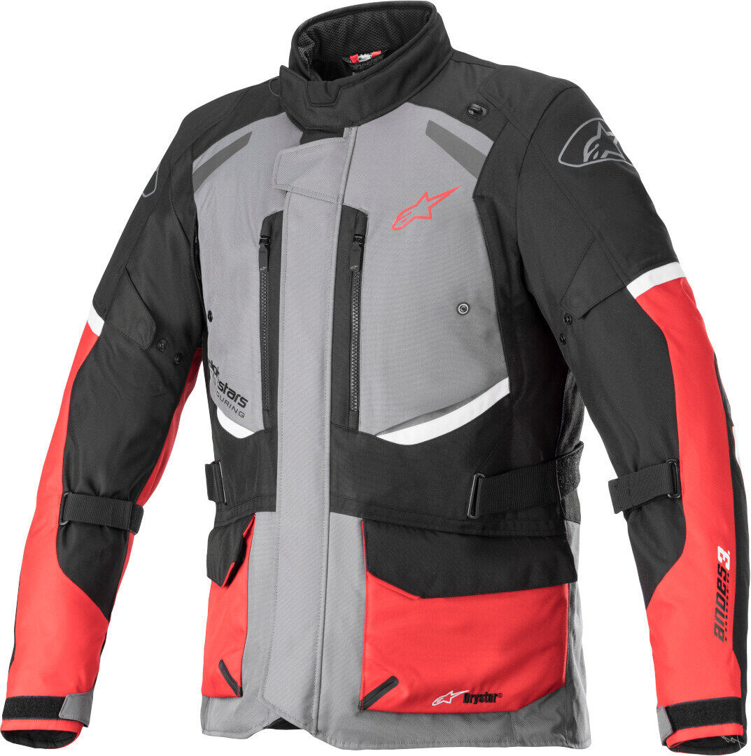 Alpinestars Andes V3 Drystar Chaqueta textil de motocicleta - Negro Gris Rojo (3XL)