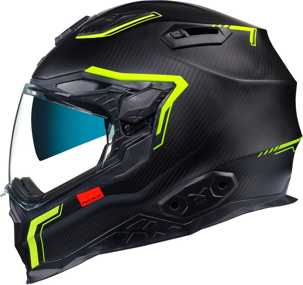 NEXX X.WST 2 Carbon Zero 2 casco - Negro Amarillo (2XL)