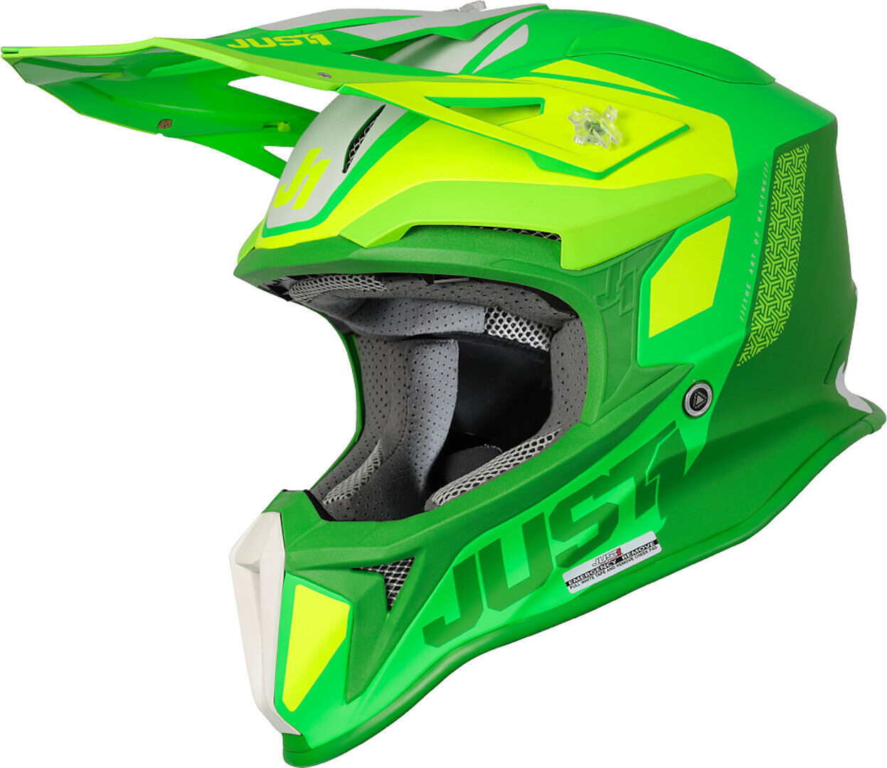 Just1 J18 Pulsar MIPS Casco de motocross - Verde (L)