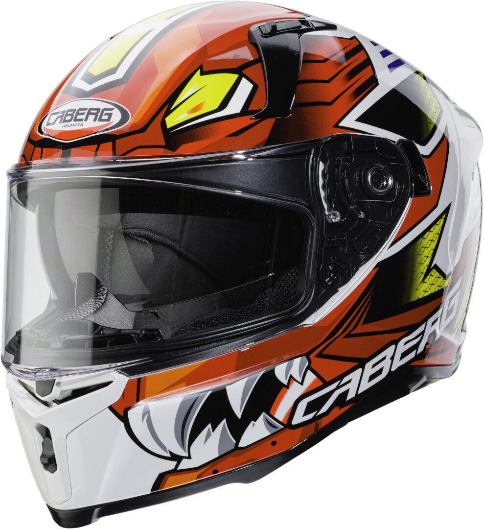 Caberg Avalon Giga Casco - Blanco Rojo Amarillo (XL)