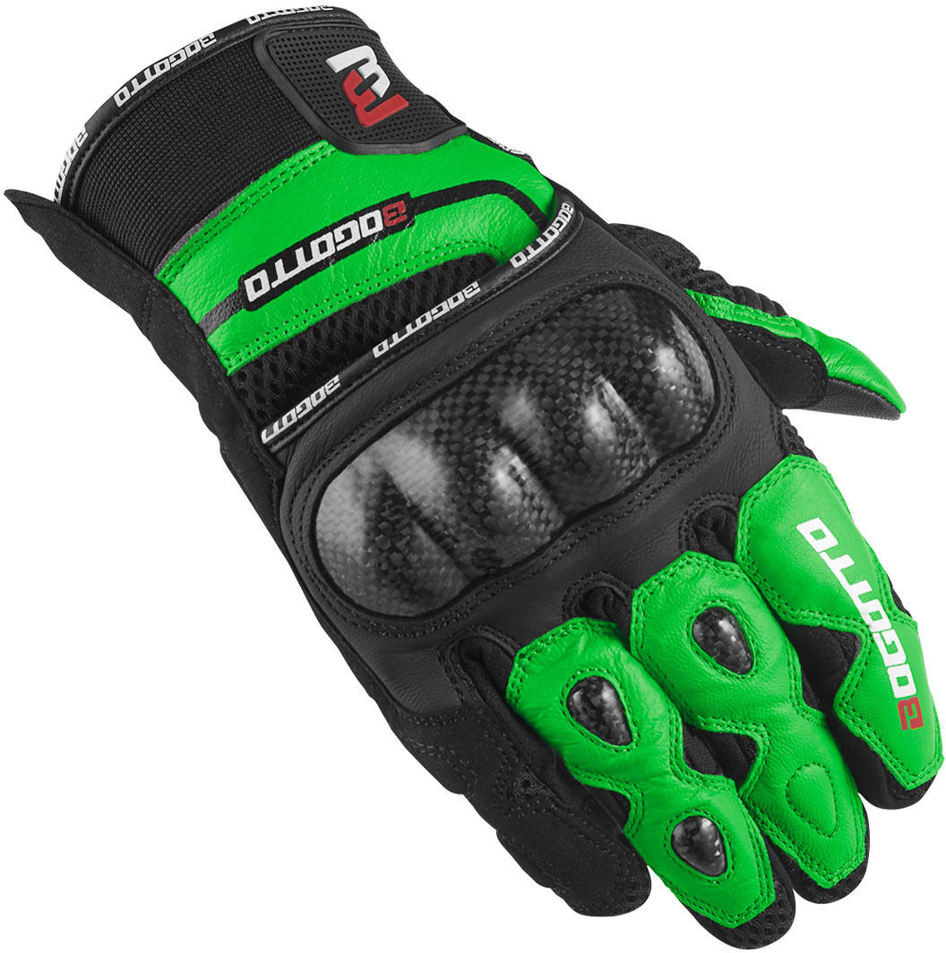 Bogotto Flint Guantes de motocicleta - Negro Verde (XS)