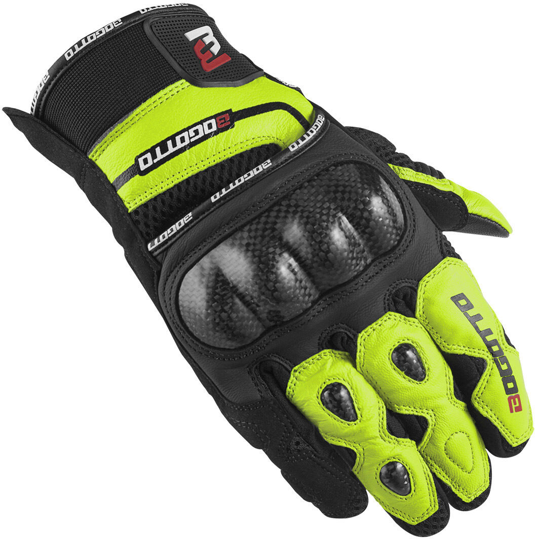 Bogotto Flint Guantes de motocicleta - Negro Amarillo (XS)