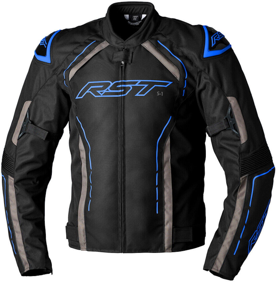 RST S-1 Chaqueta textil de motocicleta - Negro Azul (XL)