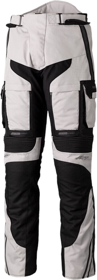 RST Pro Series Adventure-X Motorcycle Textile Pants Pantalones textiles de motocicleta - Negro Gris