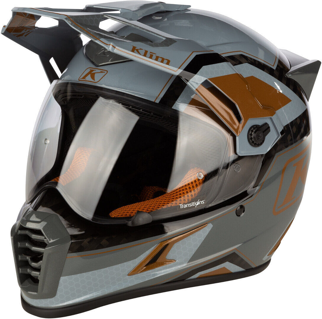 Klim Krios Pro Rally Carbon Casco de motocross - Marrón (3XL)