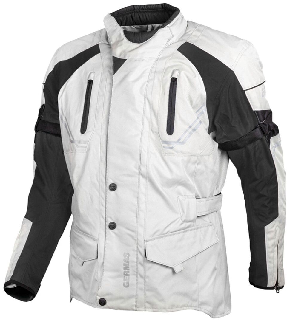 gms Taylor Chaqueta textil de motocicleta - Negro Beige (M)