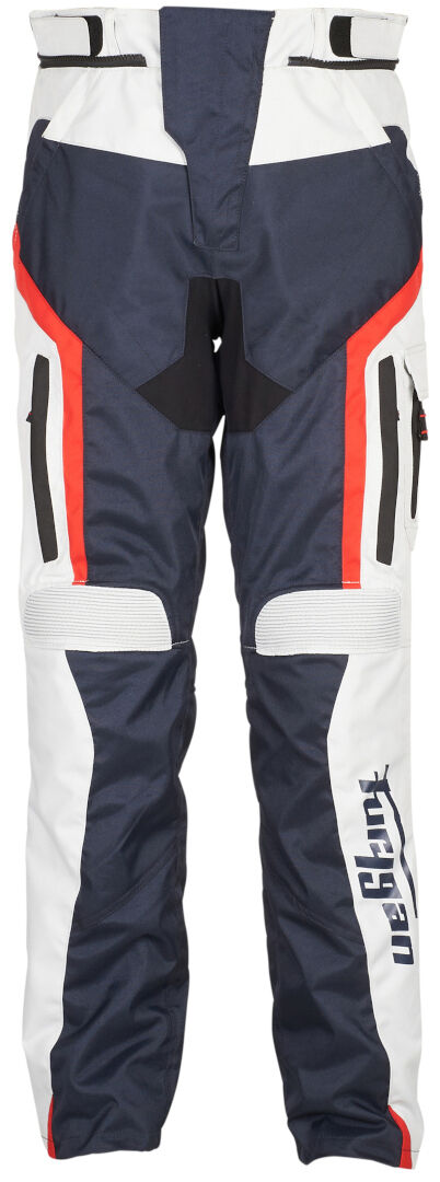 Furygan Apalaches Pantalones textiles de motocicleta - Blanco Rojo Azul (L)